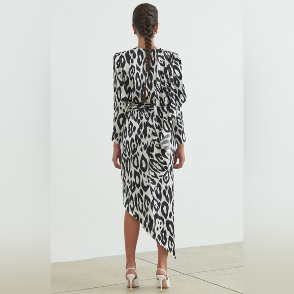 NWT *SOLD OUT* Ronny Kobo JADE SILK BLEND DRESS Revolve like Bronx and Banco - Picture 2 of 12